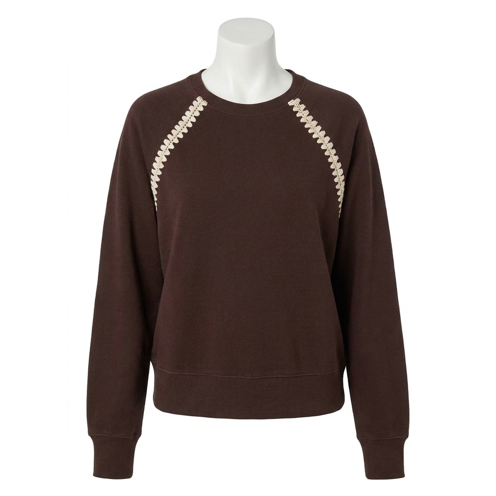 NEW Z SUPPLY all around sweatshirt in chocolate cherry